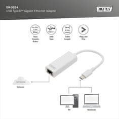 Digitus pretvornik USB 3.1 TipC-Mrežni UTP Giga DN-3024