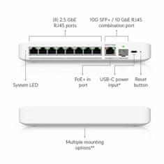 Ubiquiti stikalo 9-port 8x 2,5G 1x10G Unifi USW-Flex-2.5G-8