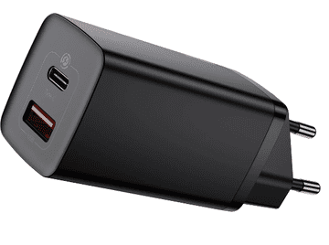 BASEUS GaN2 Lite 65W hitri polnilnik z USB in USB-C vhodom