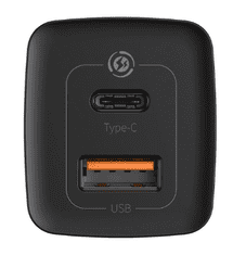 BASEUS GaN2 Lite 65W hitri polnilnik z USB in USB-C vhodom