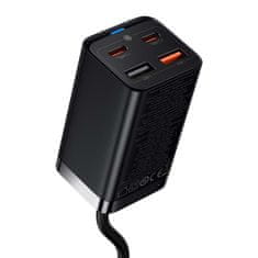 BASEUS GaN3 Pro 65W hitri polnilnik z 2 USB-C PD vhodoma in 2 USB vhodoma
