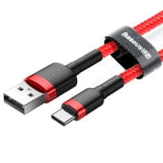 BASEUS kabel USB v USB-C 2m rdeč 2A