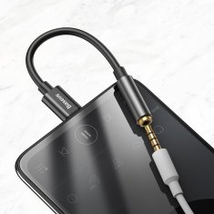 BASEUS L54 USB-C na 3,5 mm ženski adapter DAC 24 bit 48 KHz črne barve
