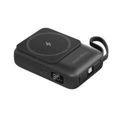 Krüger&Matz Powerbank, prenosna baterija 10000mAh, indukcijsko polnjene, črna