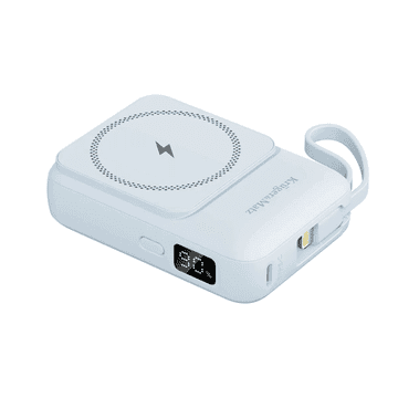 Krüger&Matz Powerbank, prenosna baterija 10000mAh, indukcijsko polnjene, modra