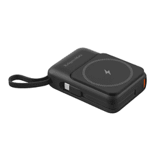 Krüger&Matz Powerbank, prenosna baterija 10000mAh, indukcijsko polnjene, črna