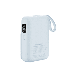 Krüger&Matz Powerbank, prenosna baterija 10000mAh, indukcijsko polnjene, modra