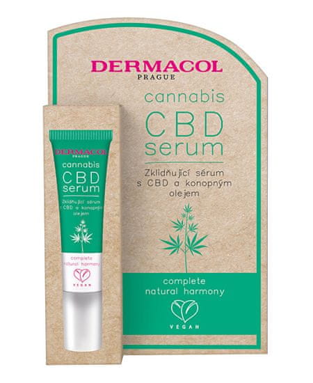 Dermacol Blažilni serum za obraz s CBD in konopljinim oljem (CBD serum) 12 ml