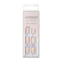 KISS Samolepilni nohti imPRESS Color Point Pink 30 kosov