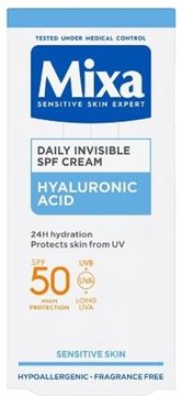 Mixa Dnevna vlažilna krema SPF 50 (Dnevna nevidna krema SPF) 50 ml
