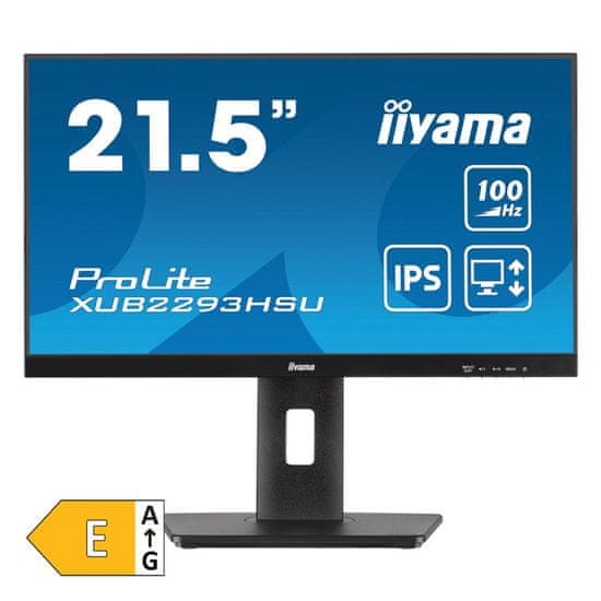 iiyama ProLite XUB2293HSU-B7 54,5cm (21,5") FHD IPS 100Hz HDMI/DP zvočniki monitor