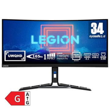 Lenovo Legion Y34WZ-30 86,36cm (34") UWQHD VA 180Hz DP/HDMI KVM HDR1000 FreeSync Premium gaming monitor