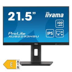 iiyama ProLite XUB2293HSU-B7 monitor, 21,5, HDMI/DP, zvočniki (XUB2293HSU-B7)