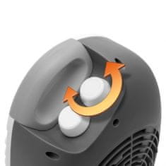 Vog&Arths Dizajnerski termoventilator - kalorifer Vog&amp;Arths s termostatom 1800W/2000W belo siv