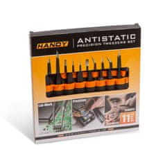 Handy 11-delni set antistatičnih pincet v torbici