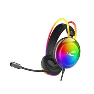 LTC Žične gaming slušalke z mikrofonom in RGB osvetlitvijo