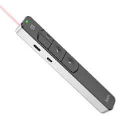 Hoco Daljinski bluetooth / 2,4Ghz laserski kazalnik - prezenter s polnilno baterijo USB-C