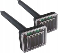 GOTEL Set 2x solarni aku. 800mAh odganjalec voluharjev miši in krtov do 1000m2