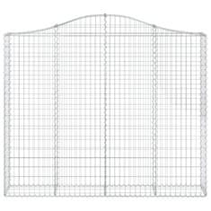 Vidaxl Obokane gabion košare 13kosov 200x30x160/180cm pocinkano železo