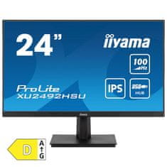 iiyama ProLite XU2492HSU-B6 monitor, 23,8, HDMI/DP, črn (XU2492HSU-B6)