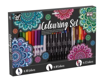 Slikarski set 33 kosov v dekorativni škatli