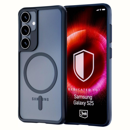 3MK Satin Armor Case silikonski ovitek za Samsung Galaxy S25 5G - prozorno črn