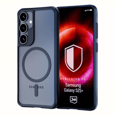 3MK Satin Armor Case silikonski ovitek za Samsung Galaxy S25 Plus 5G - prozorno črn