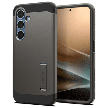 Spigen Tough Armor MagSafe silikonski ovitek odporen na udarce za Samsung Galaxy S25 5G - siv