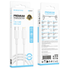 Borofone Podatkovni kabel BX117 Type C - Lightning 27W 1m - bel