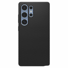 Spigen Liquid Air silikonski ovitek za Samsung Galaxy S25 Ultra 5G črn