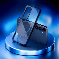 3MK Satin Armor Case silikonski ovitek za Samsung Galaxy S25 Plus 5G - prozorno črn