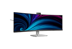 Philips 49B2U6903CH/00 monitor, 86,36 cm, VA, WQHD, ukrivljen, črn
