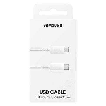 Samsung Podatkovni kabel EF-DN975BWE Super Fast Charge Type C na Type C 100W - bel (Blister)