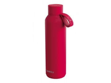 QUOKKA Quokka Solid, Steklenica / termos iz nerjavečega jekla z zanko Cherry Red , 630ml, 40175
