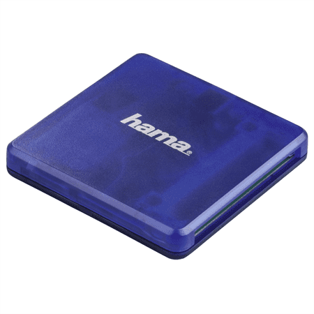 Hama multi čitalnik kartic USB 2.0, SD/microSD/CF, modra