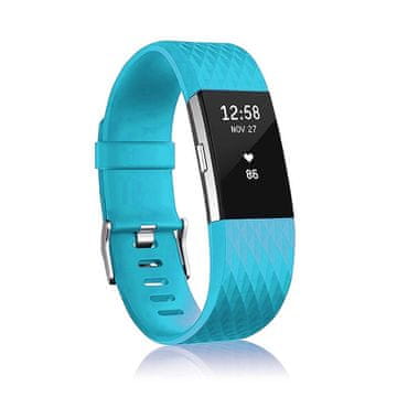 BStrap Silicone Diamond (Large) pašček za Fitbit Charge 2, blue