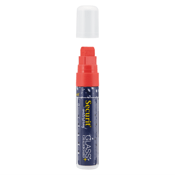 Securit by Vermes MARKER z vodoodporno tekočo kredo RDEČE barve JUMBO konica SMA820RD