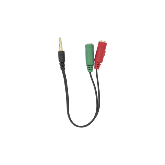 S-box ADAPTER banana 2x3.5mm ženski 3-polni na 1x3.5mm moški 4-polni