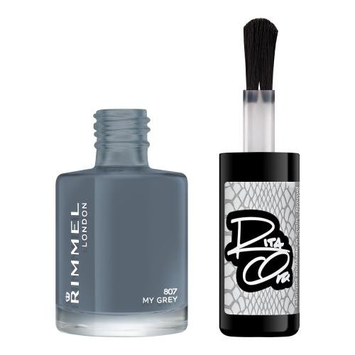 Rimmel 60 Seconds Super Shine hitro sušeči lak za nohte 8 ml Odtenek 807 my grey