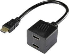 Renkforce HDMI Splitter razdelilec kabel 20cm HDMI Y-adapter