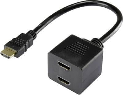 Renkforce HDMI Splitter razdelilec kabel 20cm HDMI Y-adapter