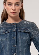 FRACOMINA Denim jakna Cleanstone Modra S