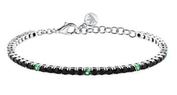 Morellato Srebrna teniška zapestnica s kubičnim cirkonijem Tesori SAIW260