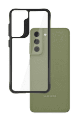 3MK Etui SATIN ARMOR + za Samsung S21 Fe - črn, prozoren
