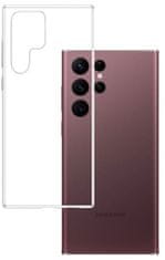 3MK Silikonski etui Armor za Samsung Galaxy S22 Ultra - prozoren