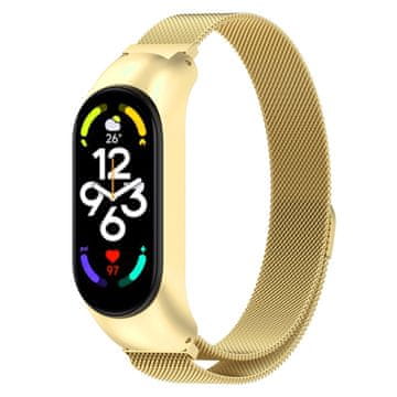 BStrap Milanese pašček za Xiaomi Mi Band 7, gold