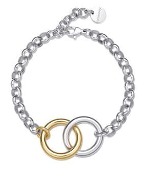 Brosway Brezčasna dvobarvna jeklena zapestnica Aura BAU11