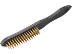 Extol Craft Medeninasta krtača, 4řadý, 290mm