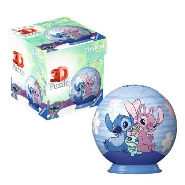 Ravensburger 3D Puzzle-Ball: 54 kosov: Disney Stitch - Stich & Angel