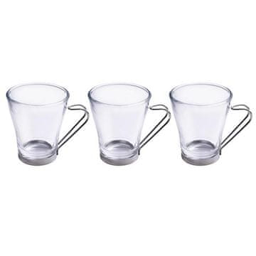 KOMPLET VRČKOV ZA KAVO BOMBON 230ML, 3 KOSI, STEKLO